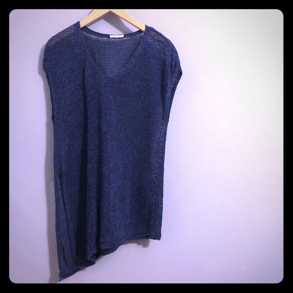 Eileen Fisher loose weave sleeveless sweater